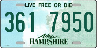 NH license plate 3617950