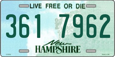 NH license plate 3617962