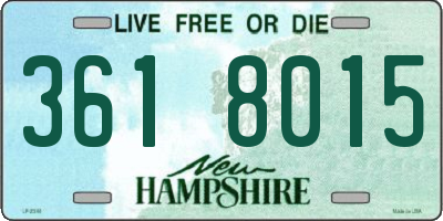 NH license plate 3618015