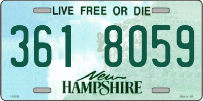 NH license plate 3618059