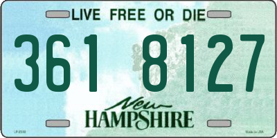 NH license plate 3618127