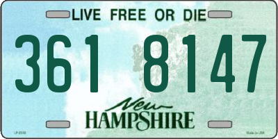 NH license plate 3618147