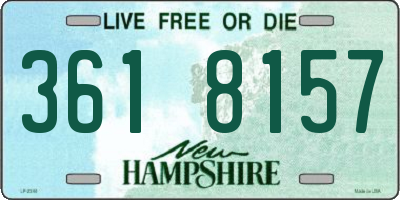 NH license plate 3618157