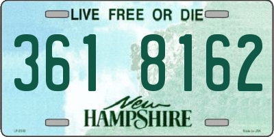 NH license plate 3618162