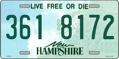 NH license plate 3618172