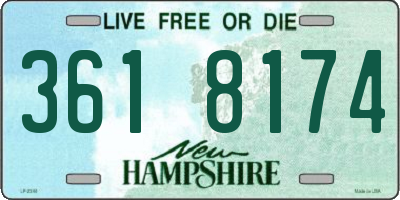 NH license plate 3618174