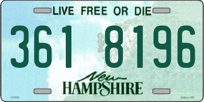NH license plate 3618196