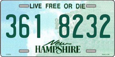 NH license plate 3618232
