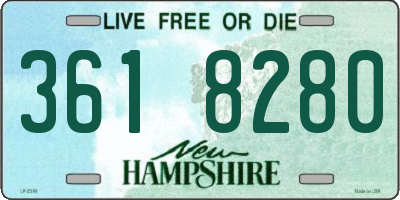 NH license plate 3618280