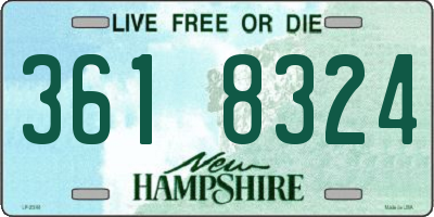 NH license plate 3618324