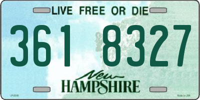 NH license plate 3618327