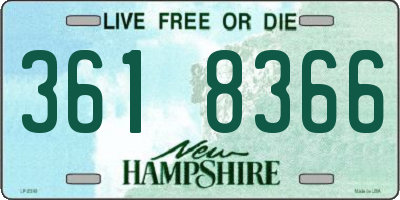 NH license plate 3618366