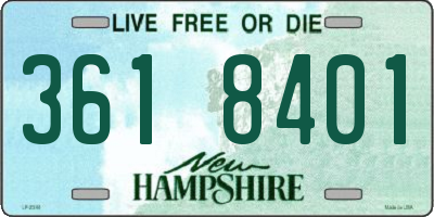 NH license plate 3618401