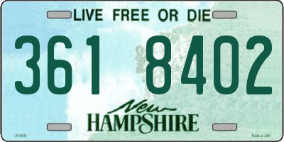 NH license plate 3618402