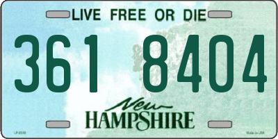 NH license plate 3618404