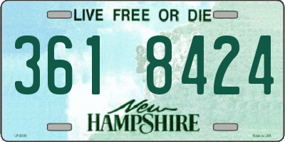 NH license plate 3618424