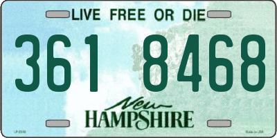 NH license plate 3618468