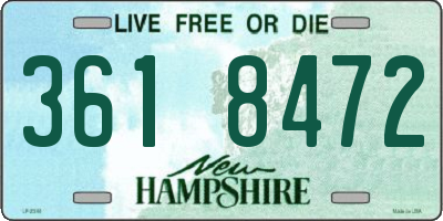NH license plate 3618472