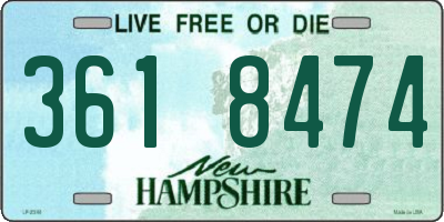 NH license plate 3618474