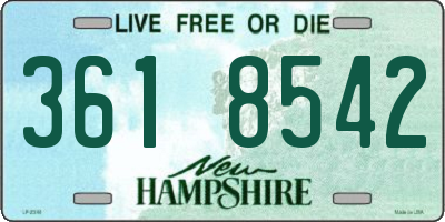 NH license plate 3618542