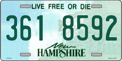 NH license plate 3618592