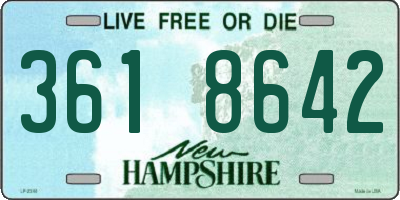 NH license plate 3618642
