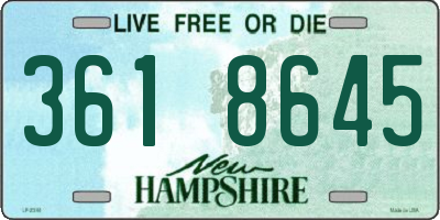 NH license plate 3618645
