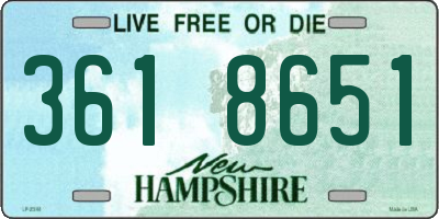 NH license plate 3618651