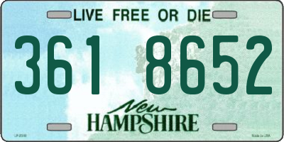 NH license plate 3618652