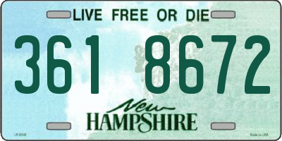 NH license plate 3618672