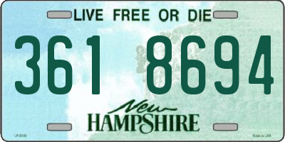 NH license plate 3618694