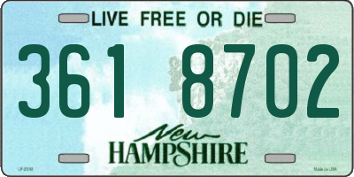 NH license plate 3618702