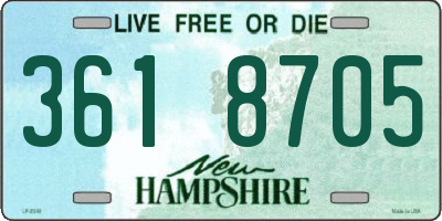NH license plate 3618705