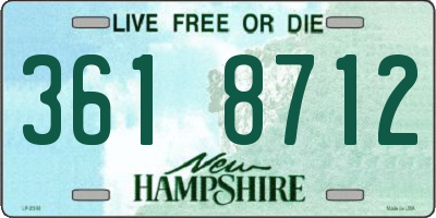NH license plate 3618712