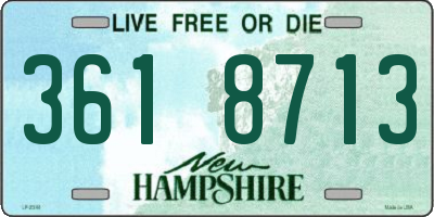NH license plate 3618713