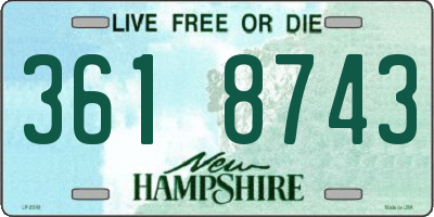 NH license plate 3618743