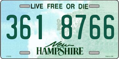 NH license plate 3618766