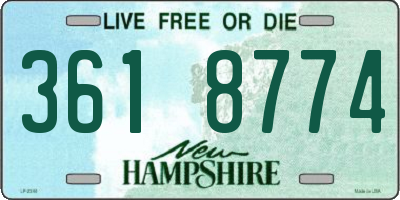 NH license plate 3618774