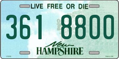 NH license plate 3618800