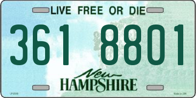 NH license plate 3618801