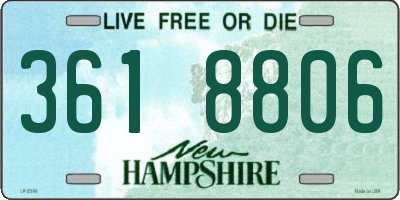 NH license plate 3618806