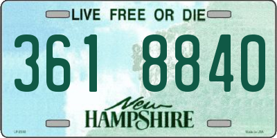 NH license plate 3618840