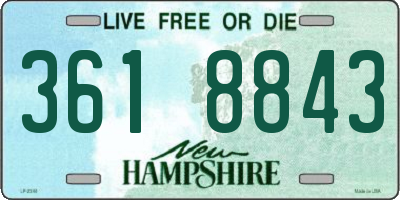 NH license plate 3618843