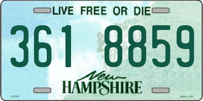NH license plate 3618859