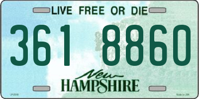 NH license plate 3618860