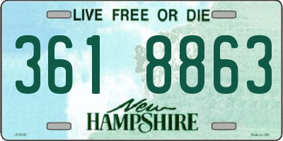 NH license plate 3618863