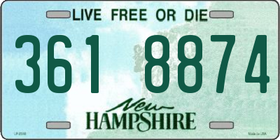 NH license plate 3618874