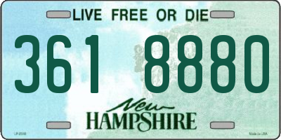 NH license plate 3618880