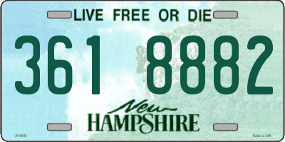 NH license plate 3618882
