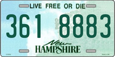 NH license plate 3618883